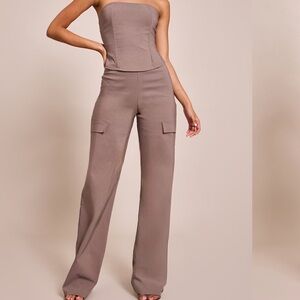 PrettyLittleThing Taupe Set